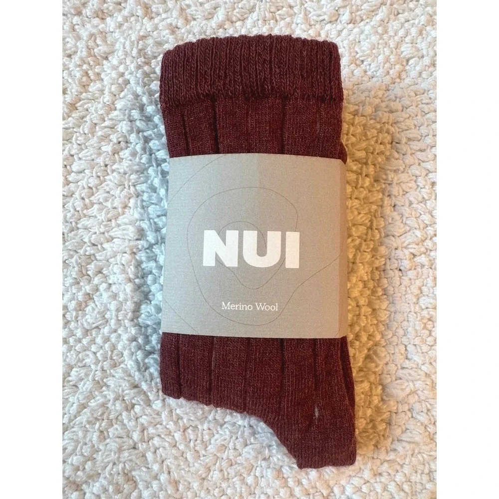 Nui Organics Nature Sock Rust 2/3y